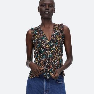 Zara Floral Print Top
